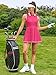 ATTRACO Tennis Dress Women Cute Golf Outfits with Built in Shorts and Bra Pleated Polo Dresses Rose Red M