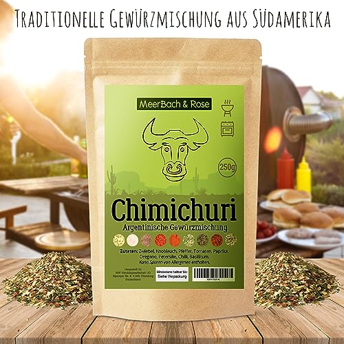Chimichurri Gewürzmischung, 250g Chimi Churri, Argentinisches Gewürz, Chimichurri Gewürz, perfekt zum Grillen!