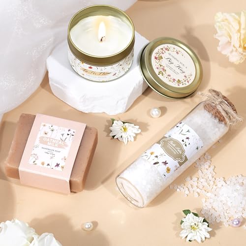 Birthday Gifts for Women, Get Well Soon Self Care Package Box, Sending Hug Baskets Thinking of You Inspirational Gift for New Mom Best Friend Birthday (Ivory) - Image 4