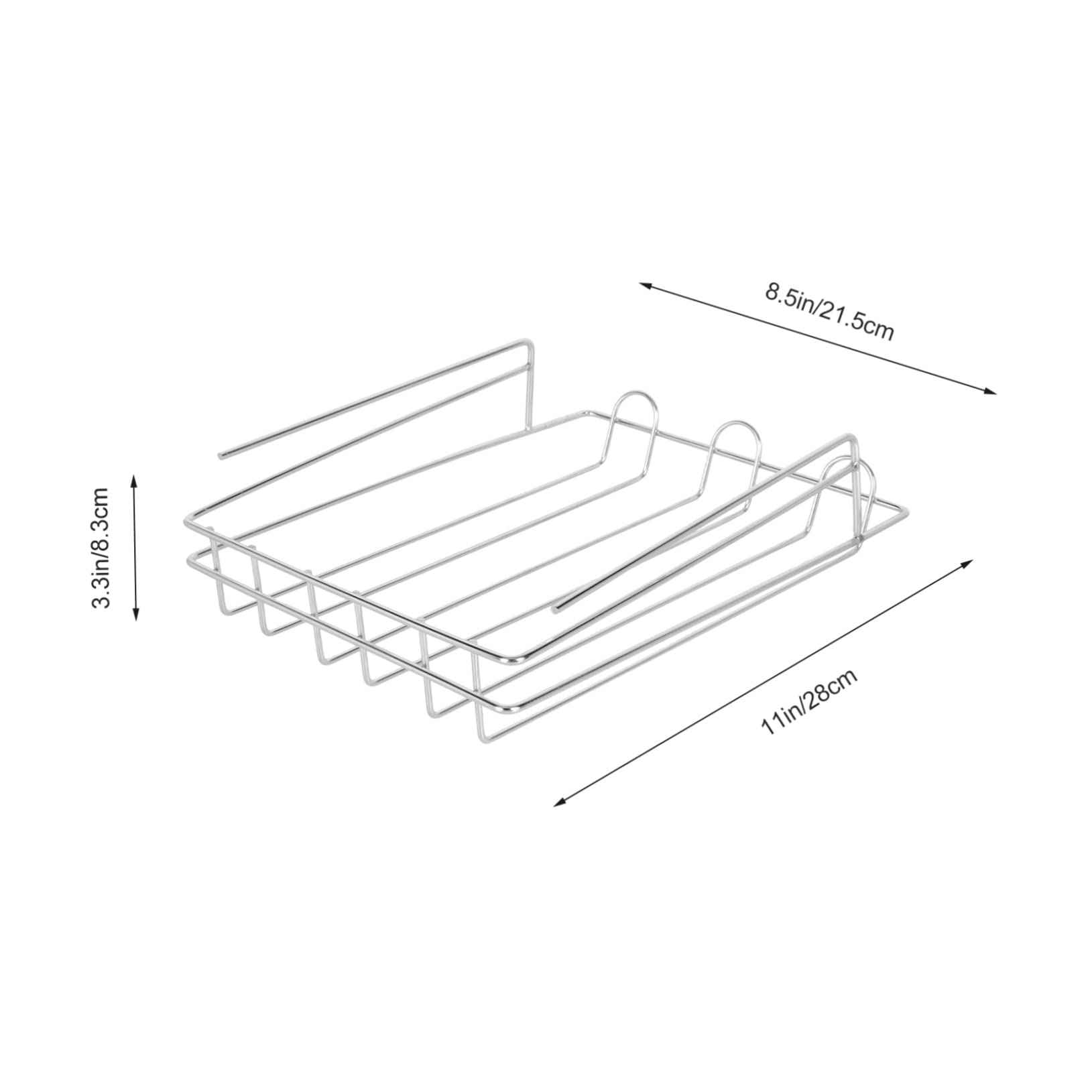 SOESFOUFU Stainless Steel Egg Stand Fridge Organizer Egg Holder Soda Storage Rack Open Design Easy Viewing