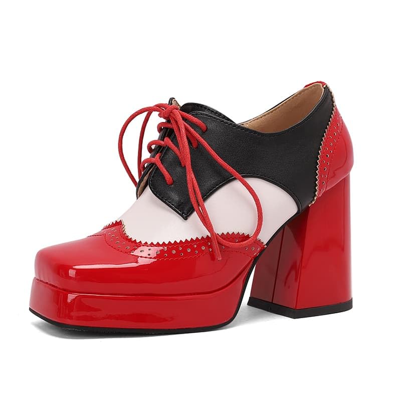 NOWNIN Women's Cut Buckle Strap Pumps Square Toe Chunky Block Heel Suede Booties Solid Color Fashion Wedding Sexy Dress Shoes