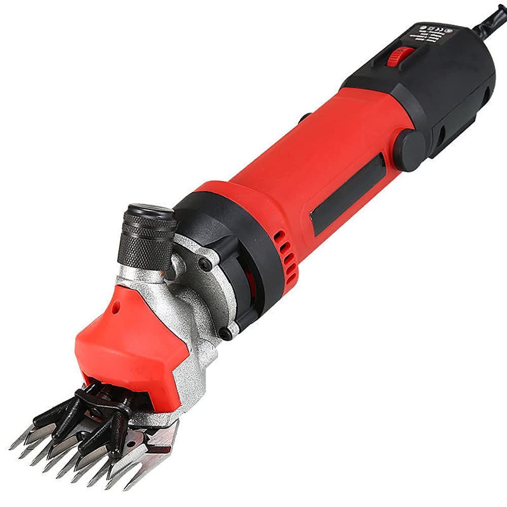 Cesoie per pecore ad alta potenza 1000 W Tosatrice elettrica 6 velocità Peli di animali resistenti per pecore Lama Cavallo Cappotto spesso e animali Pesanti per toelettatura di peli di animali, LAMA