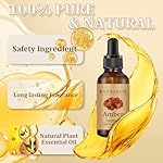 Amber Essential Oil 30ML - 100% Pure and Natural Oils for Aromatherapy Diffuser - 1 Fl Oz/Amber - Image 2