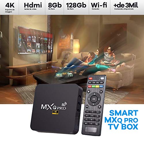 Smart Tvbox 8gb + 128gb 4k Android 11.1 TV Interativa