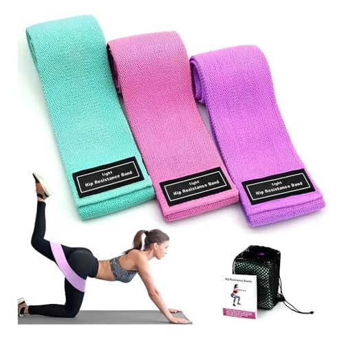Kit 3 Faixas Elásticas Para Treino Academia Exercício Em Casa Hip...