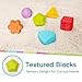 LiKee Shape Sorter Toys for 1+ Years Old, 10pcs Montessori Baby Blocks, Sensory Toddler Learning Toy for Fine Motor Skills, Infant Developmental Toys Gift for Boys Girls Ages 18+ Months
