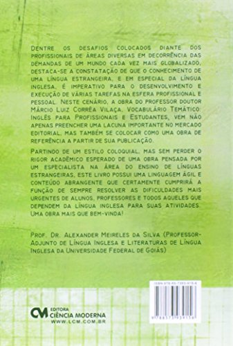 Vocabulario Tematico - Ingles Para Profissionais e Estudantes - 1