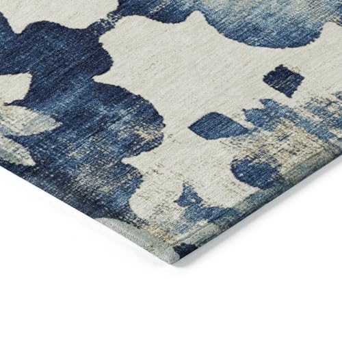 Tapete rectangular 9' x 12' azul marino Addison Rugs miniatura 4