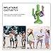 ibasenice 1Set Inflatable Cactus Ring Toss Game with Cactus Rings Durable Floating for Pool Beach and Garden Parties Fun Decorative Plaything