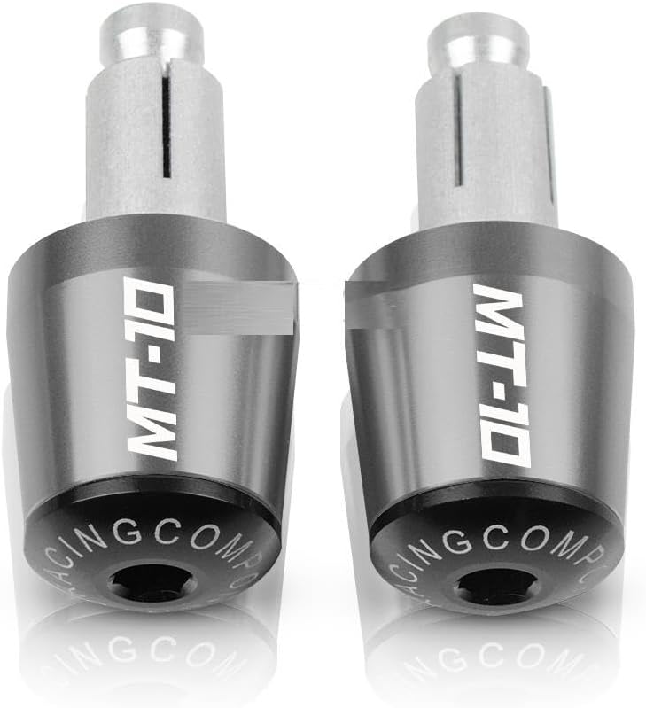 KSHSAA Grips for Yama&ha MT10 MT-10 2016 2017 2018 2019 2020 2021 7/8"" 22MM Handle Bar Ends Motorcycle Handlebar Grips End Cap Anti Vibration(Color:Black)