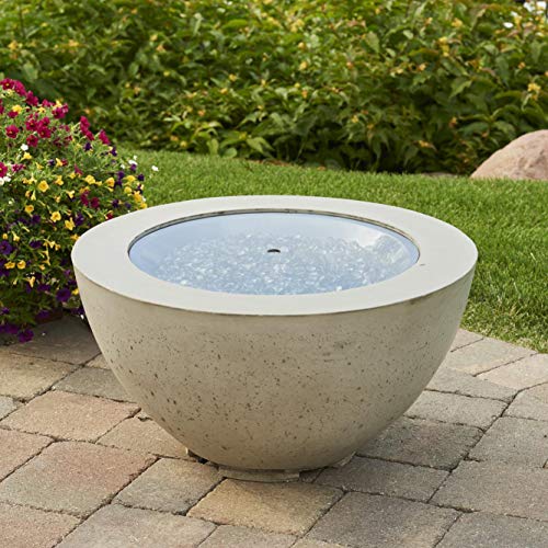 The Outdoor Greatroom Company Cove 29" Round Gas Fire Pit Bowl - Contemporary Outdoor Fire Pit For Patio - Made In Usa - 80,000 Btus #TOP1