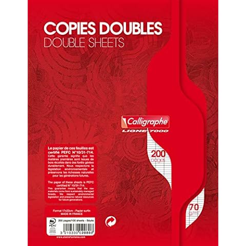 Calligraphe 2080C Copies Doubles 200 Pages Cover