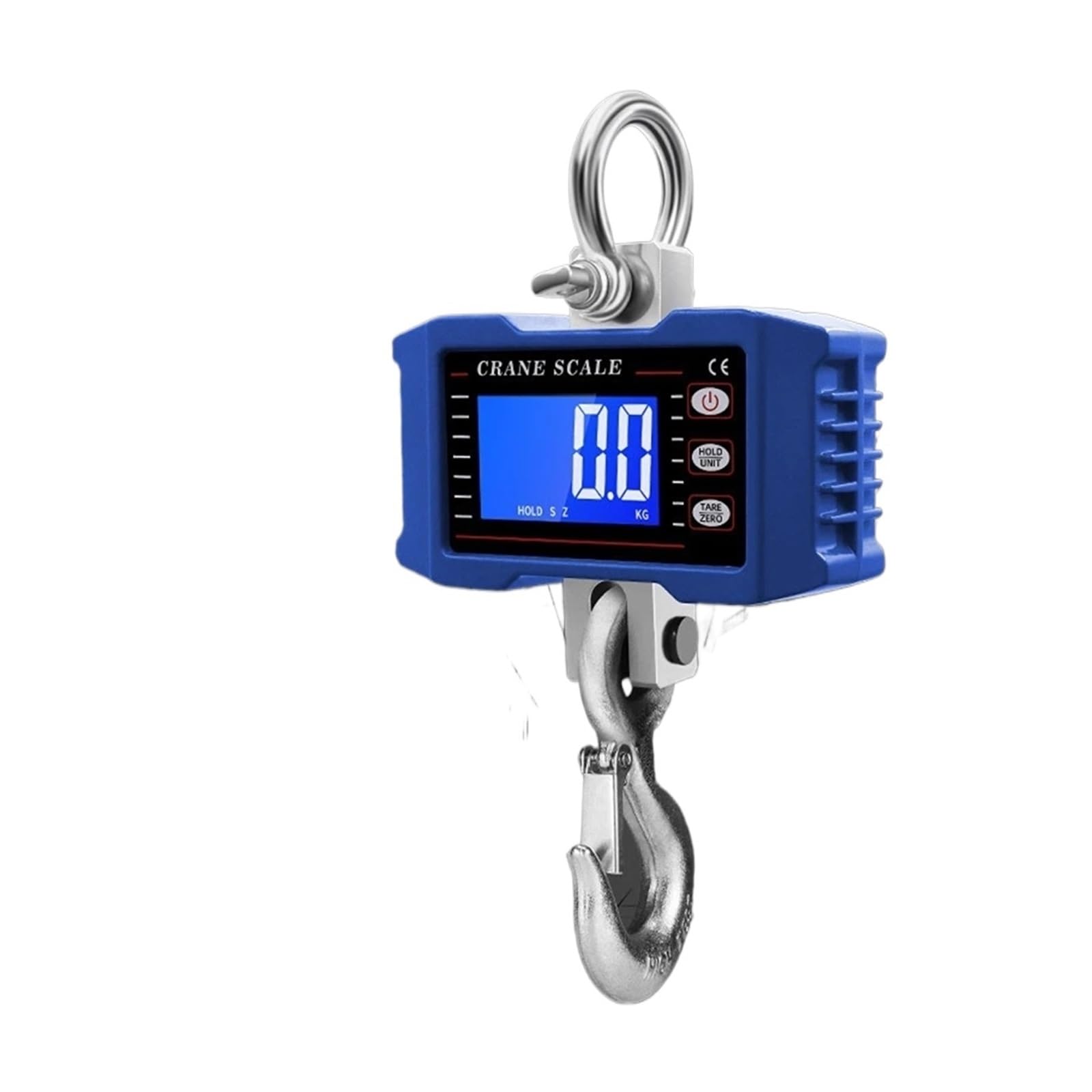 Crane Scale, 1000Kg/500Kg Digital Hanging Scale Crane Portable Heavy Duty LCD Backlight Industrial Hook Scales Unit Change
