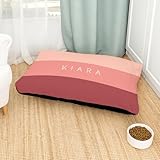 Wanapix | Cama para Perros Personalizada con Nombre | Cama para Mascotas/Colchón/Sofá Perro Mediano - Grande | Funda Extraíble y Apta Lavadora | Impermeable | 90x60 cm | Tricolor