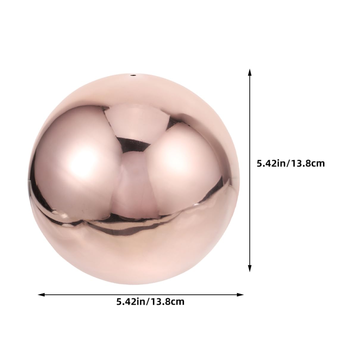 Hemoton Reflective Garden Ball Metal Gazing Sphere Large Outdoor Decorative Polished Stainless Steel for Yard or Patio