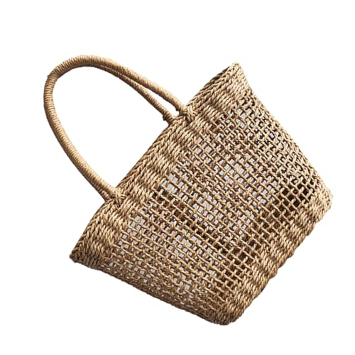 CONGARTENO Bolso Mano para Mujer Diseño Creativo y Duradero para y Diario Color Marrón Capacidad para Llaves y Cosméticos