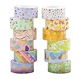 Gran variedad de usos. La cinta washi es una excelente opción para tus programas, álbumes, diarios, adornos, fabricación de tarjetas, envoltorios de regalo, fiestas, proyectos de artesanía, decoración, caja de lápices labiales, etc.