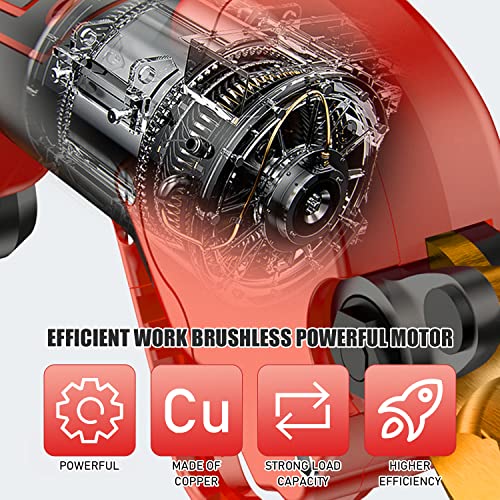 Takuoo Cordless Electric Pruning Shears, Professional Brushless Electric Secateurs Electric Pruner Branch Cutter,With 1.6 Inch(40Mm) Cutting Diameter,2 X 2Ah 21V Lithium Battery,1 Blade,3 Wrench #TOP4