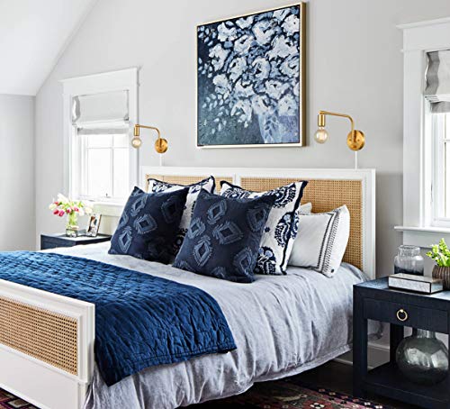 Danseer Edison Brass Wall Sconces Set Of Two Sconce Plug In With Switch Swing Arm #TOP2