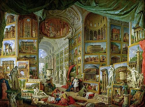 Lienzo decorativo vintage de Pannini de 60x90cm para dar amplitud al dormitorio