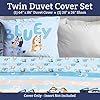 Jay Franco Duvet Cover Set – 2 Piece Comforter Cover and Sham Set, Super Soft Cozy Kids Bedding (Insert Not Included) Multi - Bluey, Twin #1