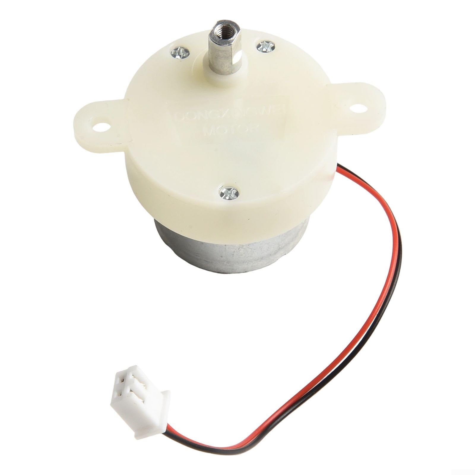 122063RPM DC Gear Motor for Jewelry Display Stands and For Toys, Low Motor with Plastic Gear Design for Reliable Performance and Torque (3V 12RPM)