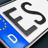  2 Carbon KFZ Kennzeichen  520 x 110mm  Nummernschilder