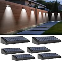 6-Pack Solar Powered 60 Lumens Auto On/Off Step Wall Fence Lights only .99: eDeal Info