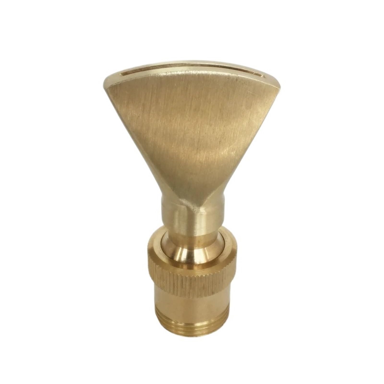 UALXPAO Fountain Nozzle 1/2" 3/4" 1" 1.5" 2" Duck Tail Fountain Nozzles Stainless Steel Head Landscape Spray for Pond Swimming Pools(1l2 x 3l4 (Brass))