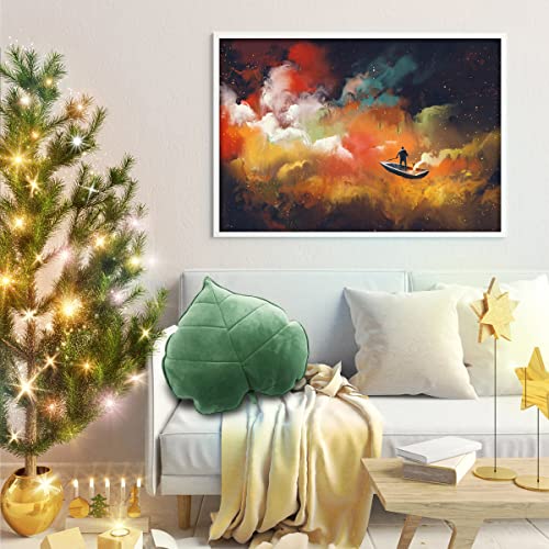 JTWEB Leaf Throw Pillow,3D Leaves Cute Pillow Aesthetic Decorative Soft Plush Shaped Cushion Novelty Backrest Comfortable Plant Sleeping for Bedroom Sofa, 50 x 50cm - Cosy Home Interiors JTWEB Leaf Throw Pillow,3D Leaves Cute Pillow Aesthetic Decorative Soft Plush Shaped Cushion Novelty Backrest Comfortable Plant Sleeping for Bedroom Sofa, 50 x 50cm - Image 4