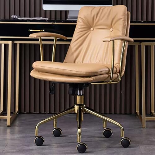 Silla ergonómica de tocador con altura regulable y taburete giratorio para dormitorio