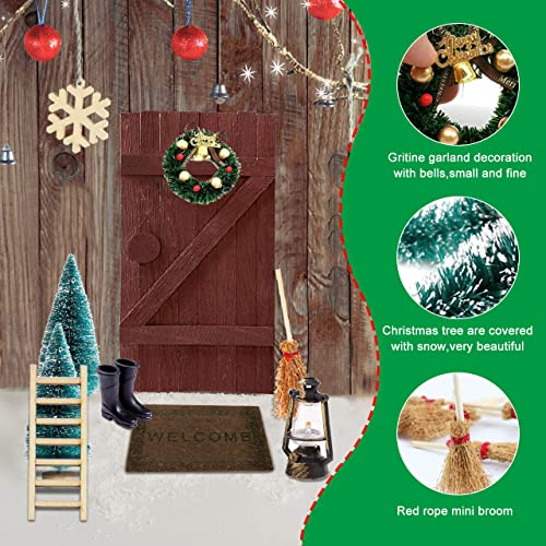 XLZJYIJ Ornamenti di Natale Dollhouse, 8 Pezzi