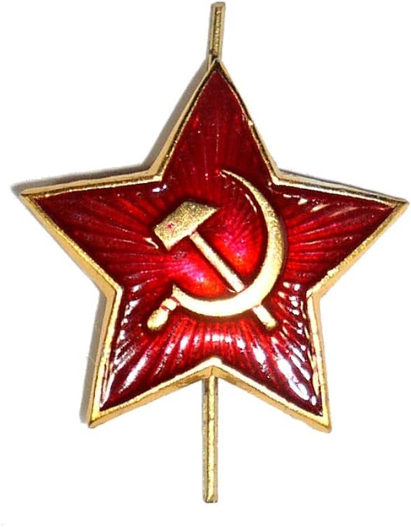 Russian USSR Soviet Red Army Star Hat Pin Cap Badge Kokarda* xm.Sm.star