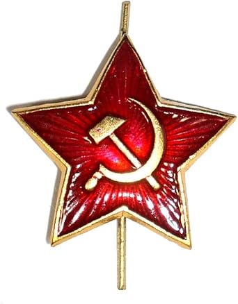 الاتحاد السوفياتي السوفياتي الجيش الأحمر قبعة دبوس كاب شارة Kokarda xm.Sm.star