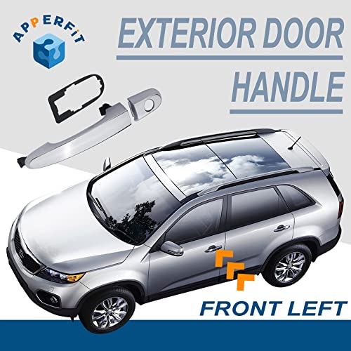 Apperfit Exterior Door Handle Compatible With Kia Sorento 2011 2012 2013 2014 2015 Front Left Driver Side Replaces 82651-2P010 82652-2P020 #TOP1