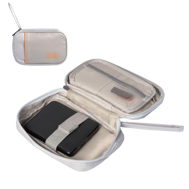 HomeStrap Tech Organizer Case for Electronics Accessories | Charger, Cord, Portable Hard Drive, USB Cables, Power Bank, SD Memory Cards, Earphone | Gadgets Travel Storage Bag |Grey, Small (B0CMJ42QHC) Amazon Price History, Amazon Price Tracker