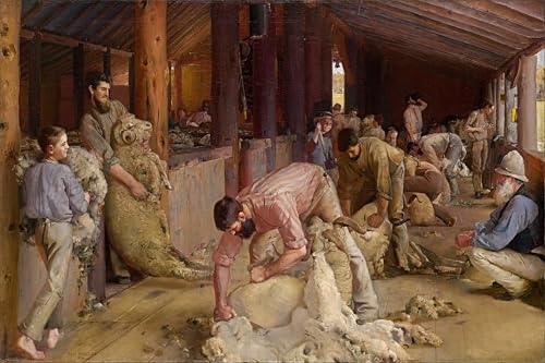 Lienzo Tosare i Rams di Tom Roberts para decoración de salones y despachos