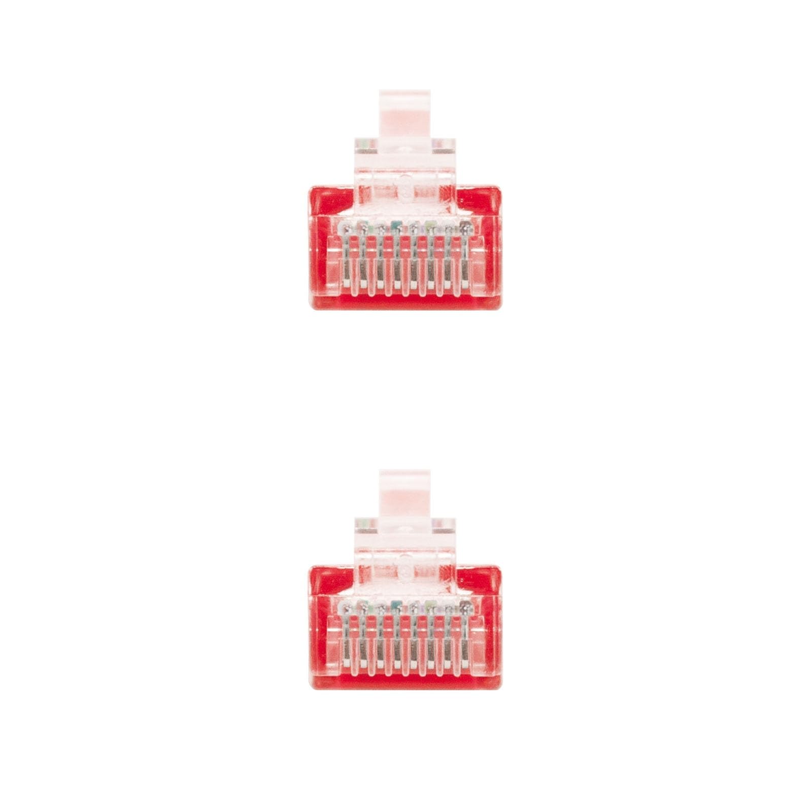 Blendend Cat.5e UTP Network Patch Cable AWG24 Gauge Red 2m Length Ideal for Ethernet Network Setups