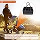 MCUILEE Baby Windel Caddy Filztasche mit Deckel, tragbarer Wickel-Organizer, Multifunktionale Wickeltasche, Filzkorb mit wechselbaren Fächer für Windeln (Dunkelgrau)