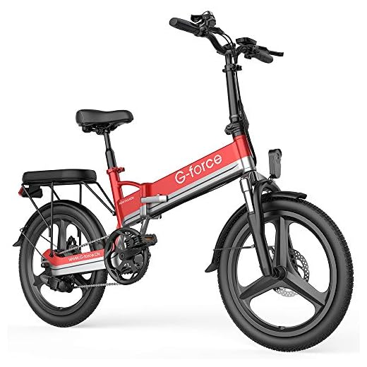 G-Force Electric Bike T13, Electric Bikes for Adults 20''Folding Ebike,350W Motor, Max Speed 20MPH Adults Ebike with Removable Battery(48V 10.4A),Max Range 30Miles.