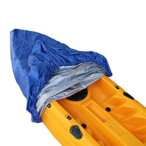 AMGJ Kajak-Abdeckplane – Wasserdicht, UV-beständig, Aus Oxford-Material – Für Kajaks 2,1–5,5 M, Breite Unter 90 Cm – Blau
