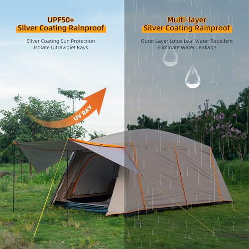 Carpa de camping Ejoyous para 2 personas miniatura 5