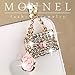 IP564-B Luxury Crystal Lady Rose Handbag Purse Charm Cell Phone Dust Plug for iPhone iPad Mini iPad iPod Touch Samsung Huawei MI Android Phone with 3.5mm Earphone Jack