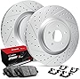 R1 Concepts Front Brakes and Rotors Kit |Front Brake Pads| Brake Rotors and Pads| Optimum OEp Brake Pads and Rotors |Hardware Kit |fits 2019-2021 Ram 2500, 2019-2021 Ram 3500