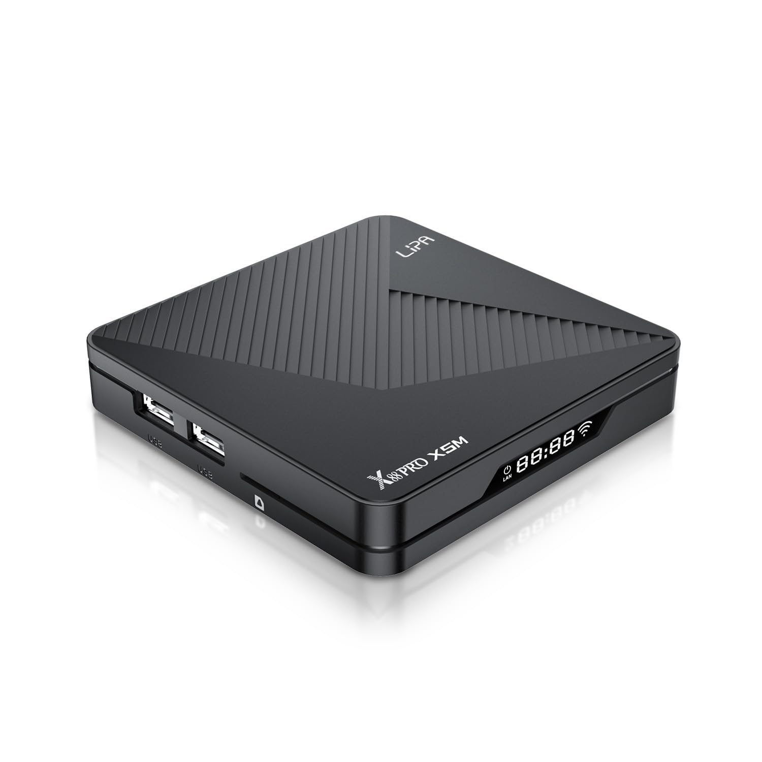 Lipa X88 Pro S905X5M Android TV Box 4-64GB Android 14 - Mediaplayer für TV - Media Streamer - TV Box Android - 1000M LAN und WiFi - 8K Decoder - Apps via Playstore und Internet