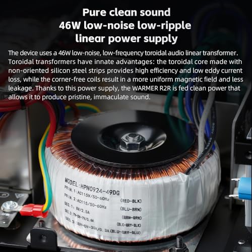 Image of FIIO Warmer R2R Desktop Tube Buffer & R2R DAC /Amp - Fully Differential 24-Bit R2R Resistor Ladder, Dual VU Meters, 46W Linear Power Supply, USB /Optical /Coaxial Inputs, RCA /XLR Output (Black)