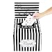 Cualfec Graduation Card Box Durable Graduation Greeting Card Holder 12"x12"x12"x 8.5" - Black & White Design