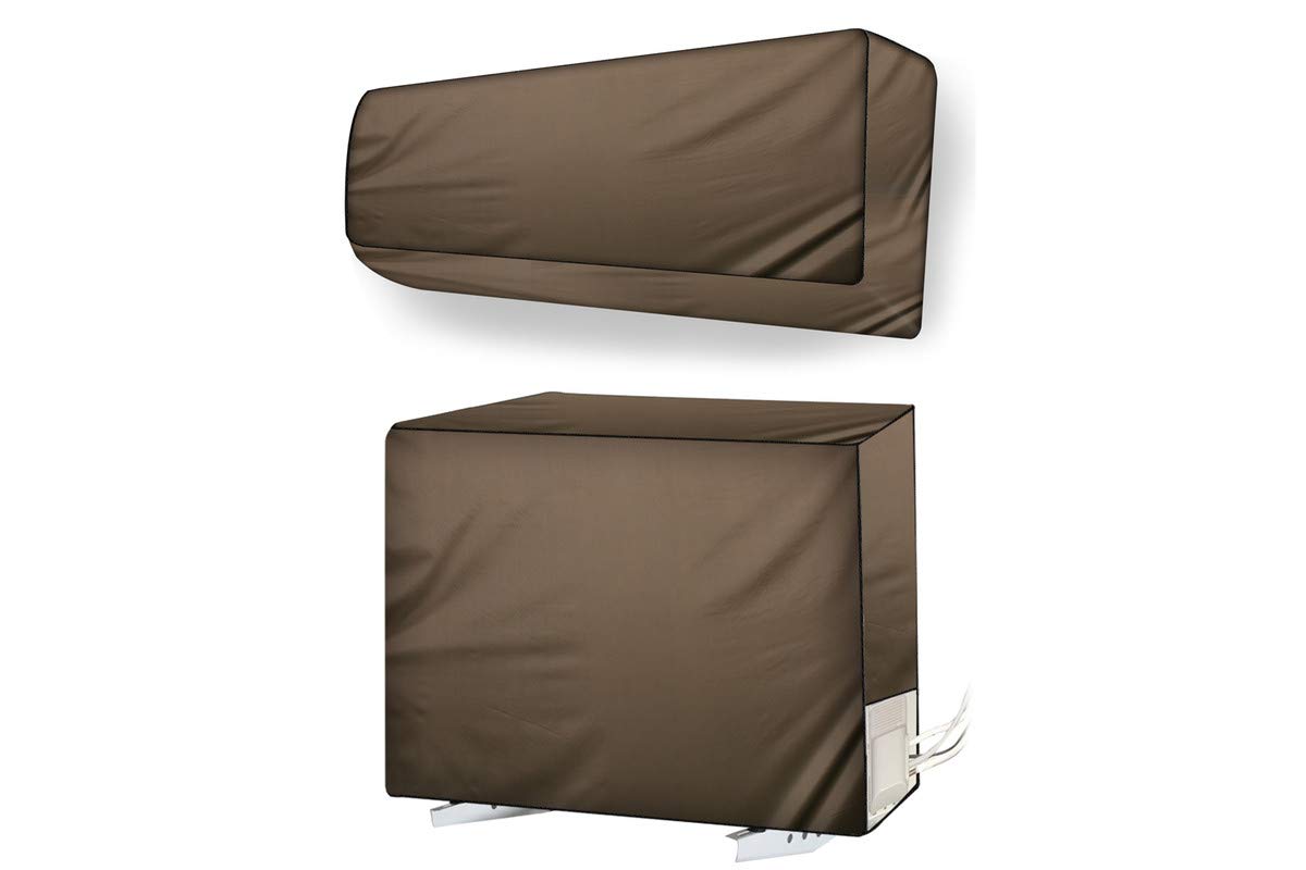 Stylista Split AC Cover Set for Indoor Outdoor Unit 2 Ton Beige-image-30