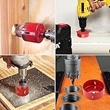 GOYADA 13 Pcs Hole Saw Set, 18mm-75mm, Bi-metal M42 Cutter Kit With Centring Drill Bit for Wood, Plastic, Metal Sheet, Drywall - Image 7