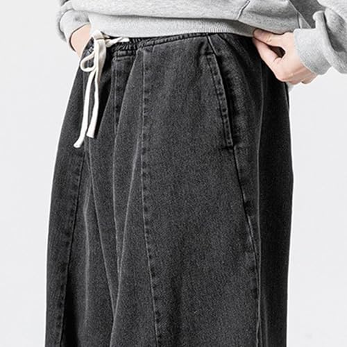 Mens Baggy Jeans Harem Straight Leg Jeans Big and Tall Pants for Men Fashion Causal Wide Leg Pants Men4